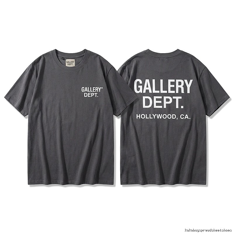 Gallery Dept Minimalist Style Dark Grey T-Shirt
