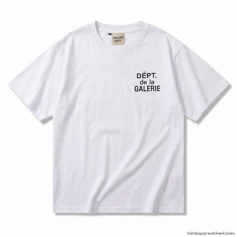 Gallery Dept Minimalist Style White T-shirt
