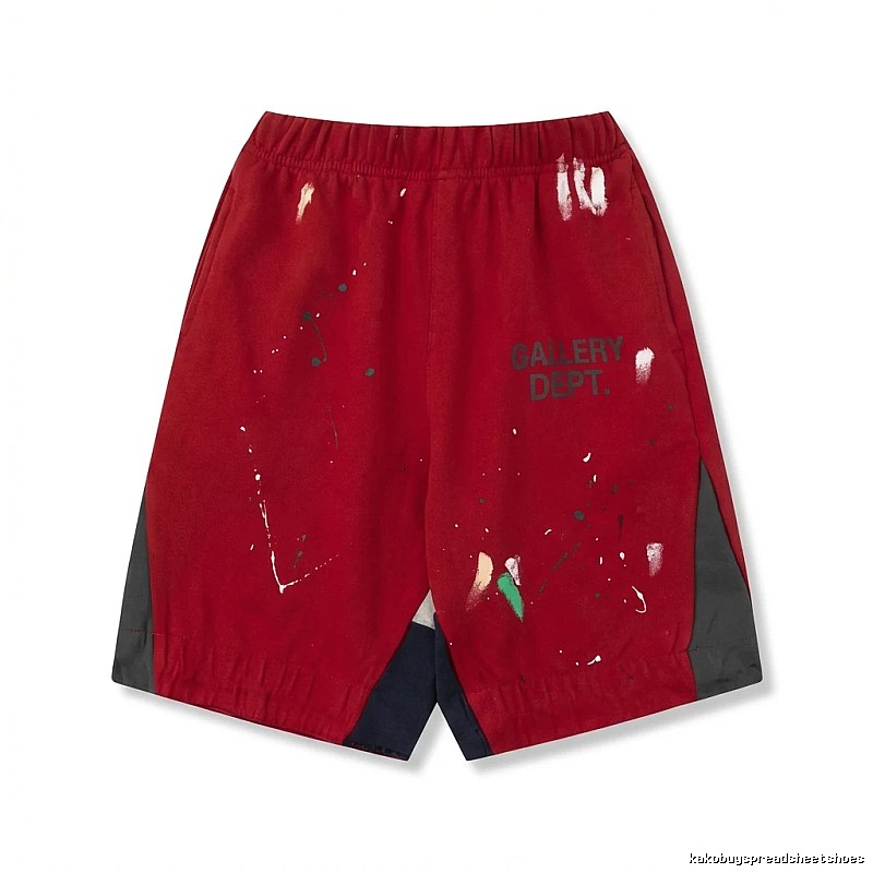Gallery Dept Red Graffiti Style Shorts