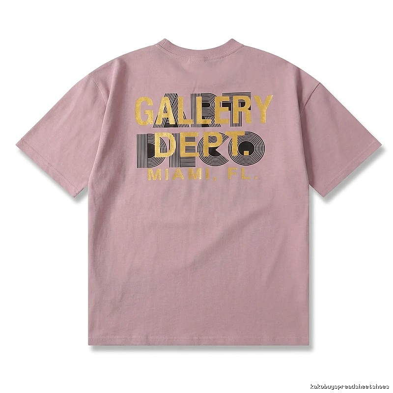 Gallery Dept Simple Style Pink T-shirt