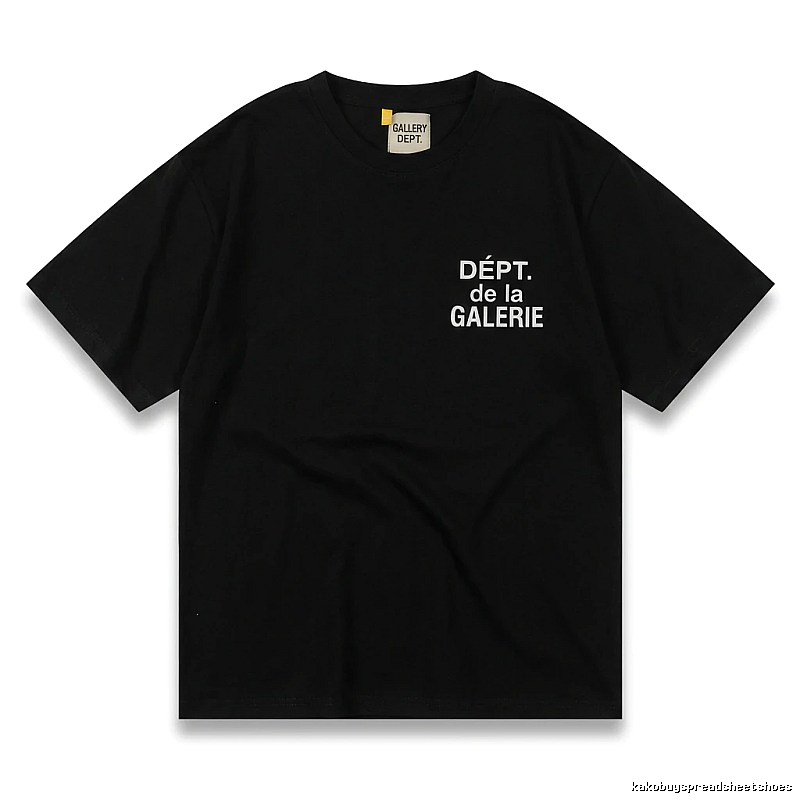 Gallery Dept Trendy and Cool Black T-shirt