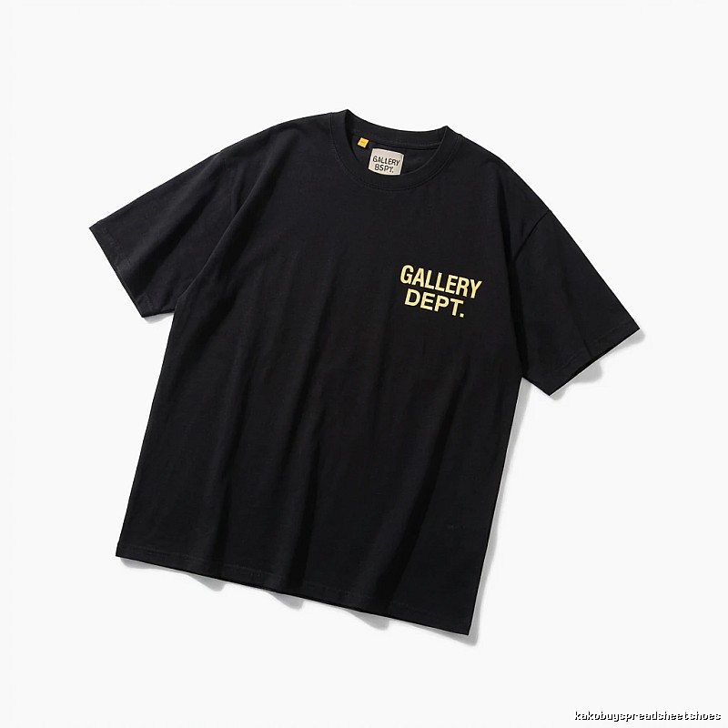Gallery Dept Trendy and Cool Style Black T-shirt