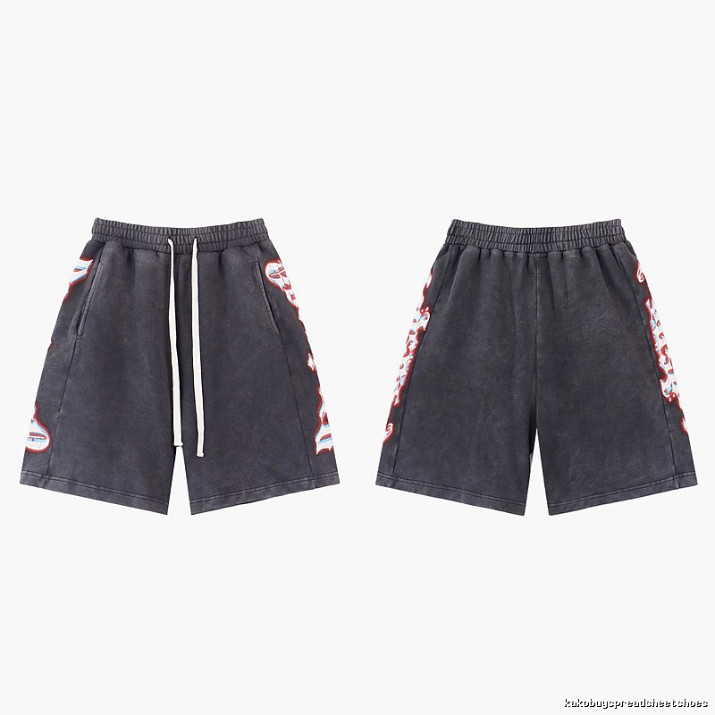 Godspeed Printed Street Style Charcoal Black Shorts