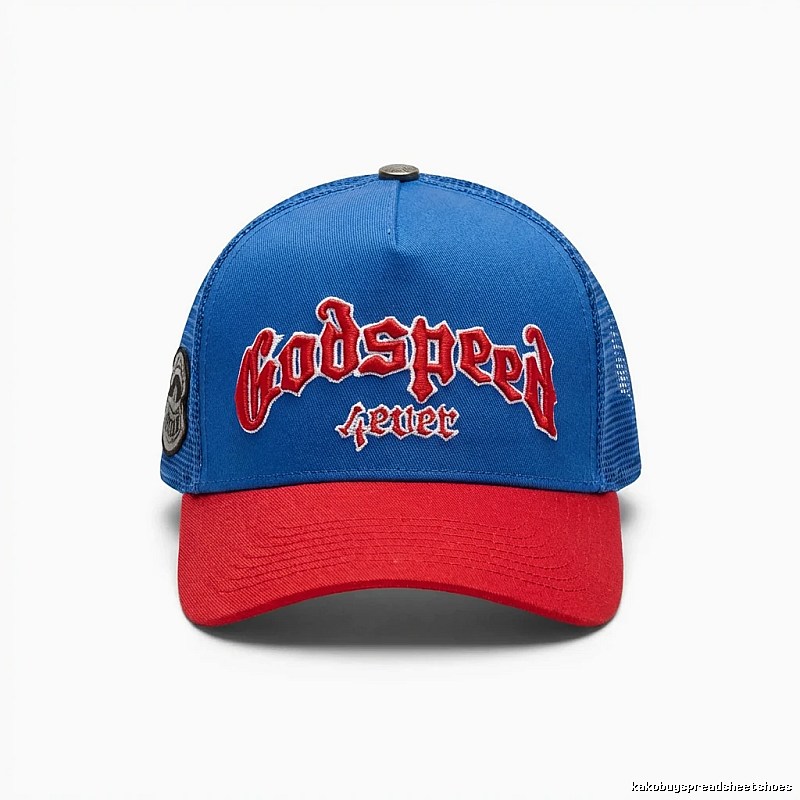 Godspeed Retro Style Red and Blue Hat