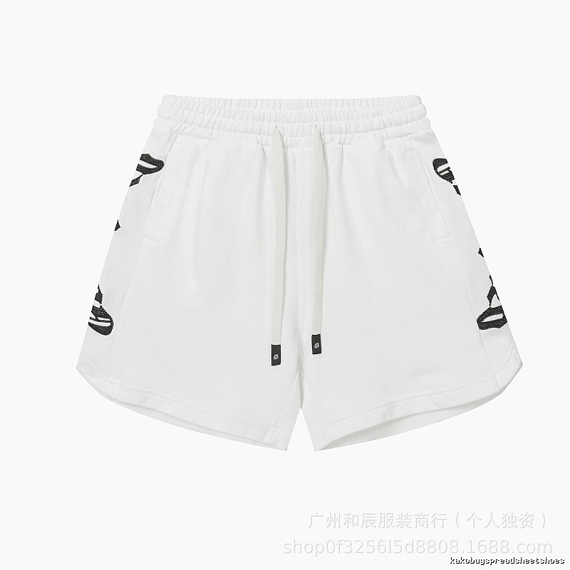 Godspeed Rhinestone Street Style White Shorts