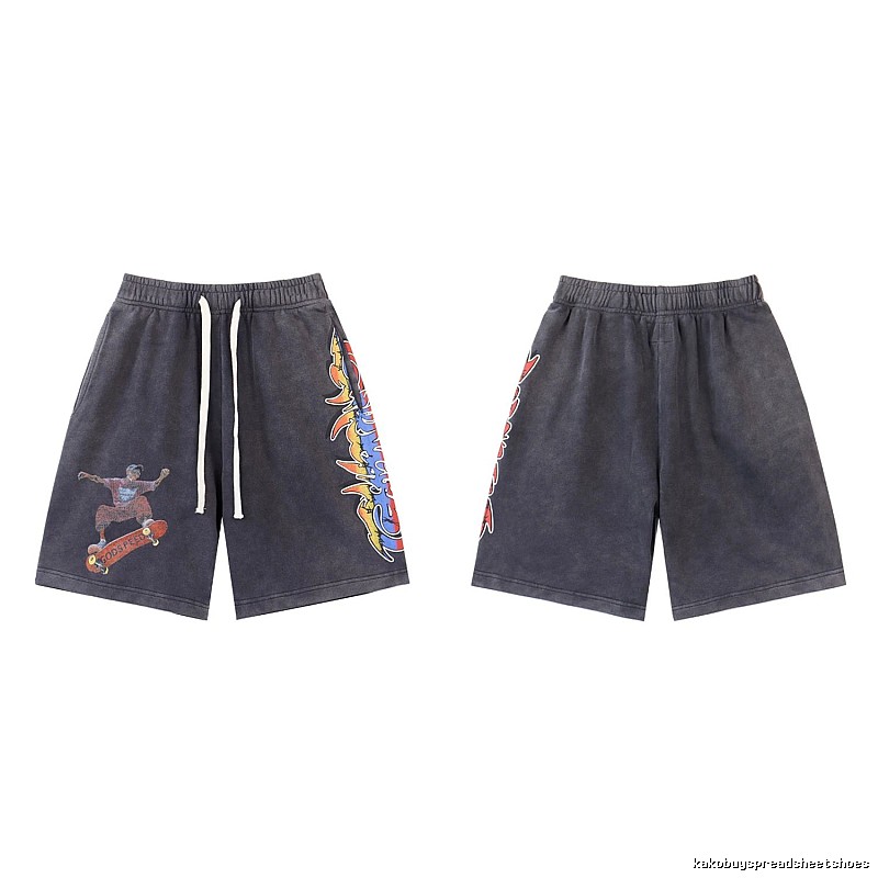 Godspeed Skate Series Street Style Distressed Grey Shorts