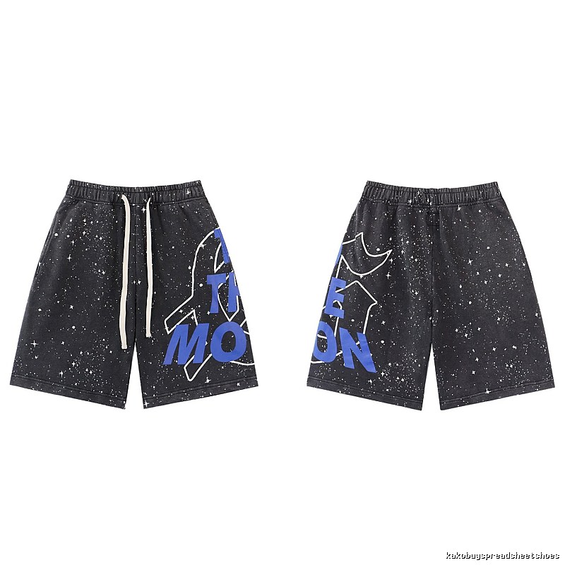 Godspeed Starry Street Style Black and Blue Shorts