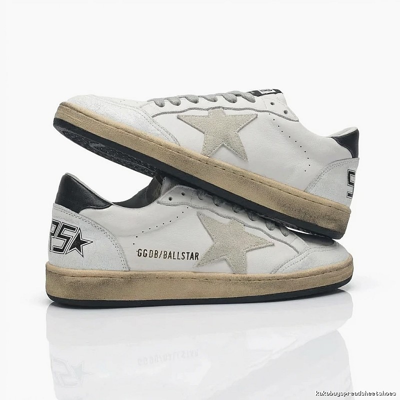 Golden Goose Ballstar retro-style white shoes