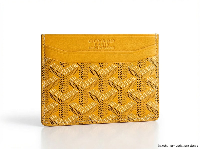 GOYARD Classic Yellow Card Holder