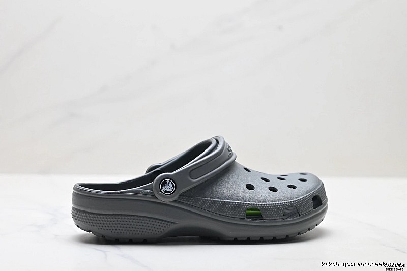 Grey casual style of Crocs clogs