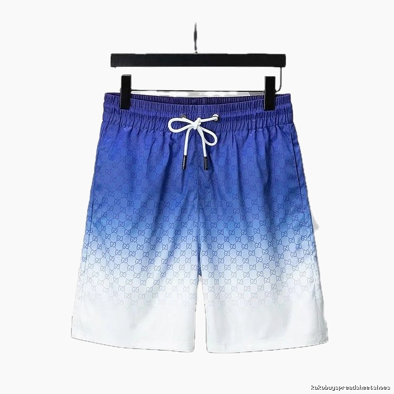 Gucci gradient-style blue and white shorts