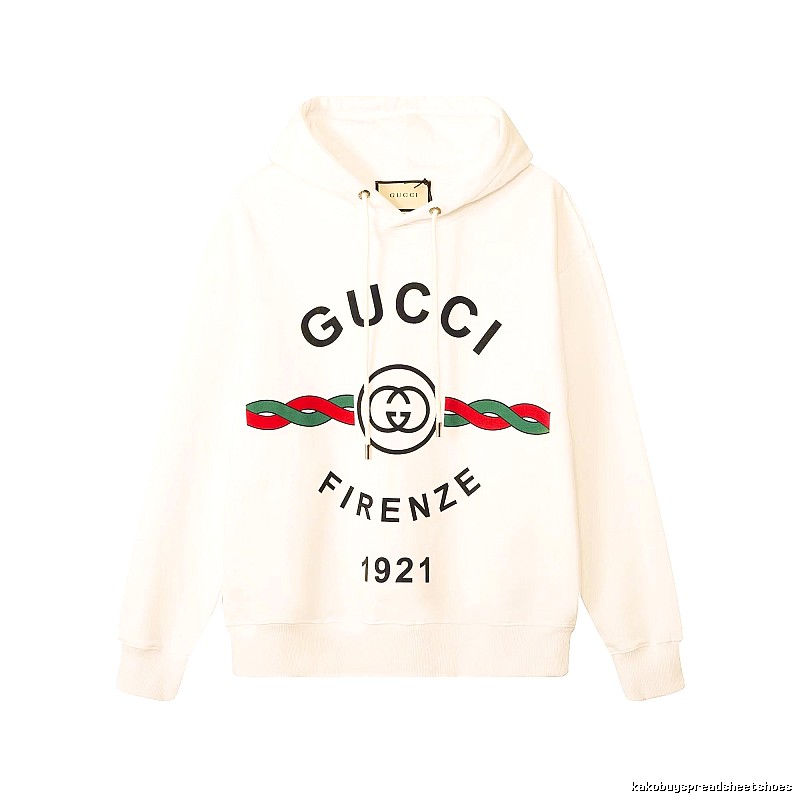 Gucci Hoodie with Cream Hoodie with Gucci Firenze