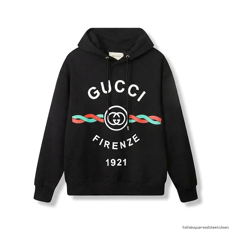 Gucci retro-style black hoodie