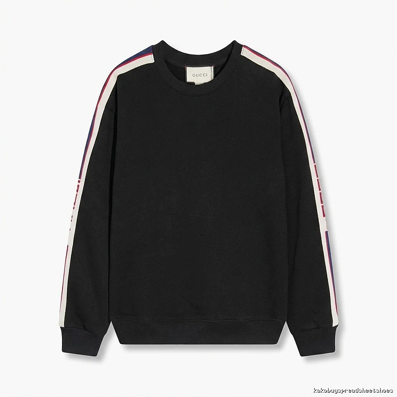Gucci striped casual style black sweatshirt