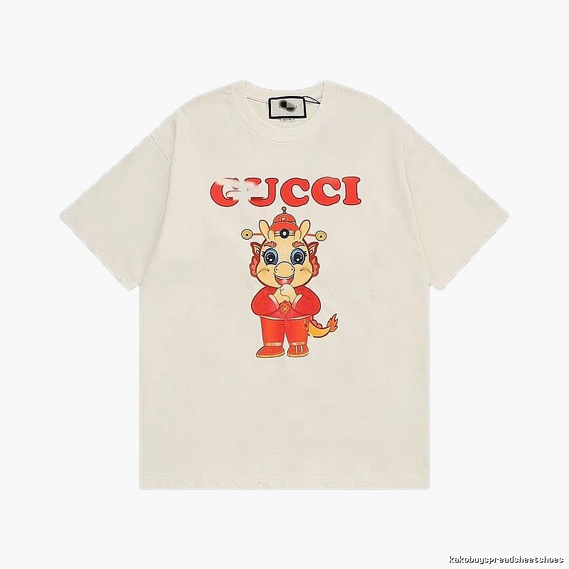 Gucci Year of the Dragon Limited Edition China Chic Style Off-white T-shirt