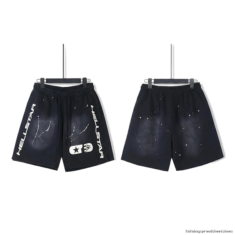 Hellstar dark style black shorts