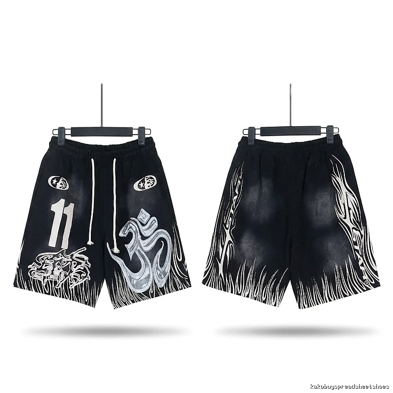 Hellstar Dark Style Graffiti Shorts