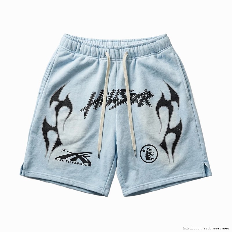 Hellstar dark style light blue shorts