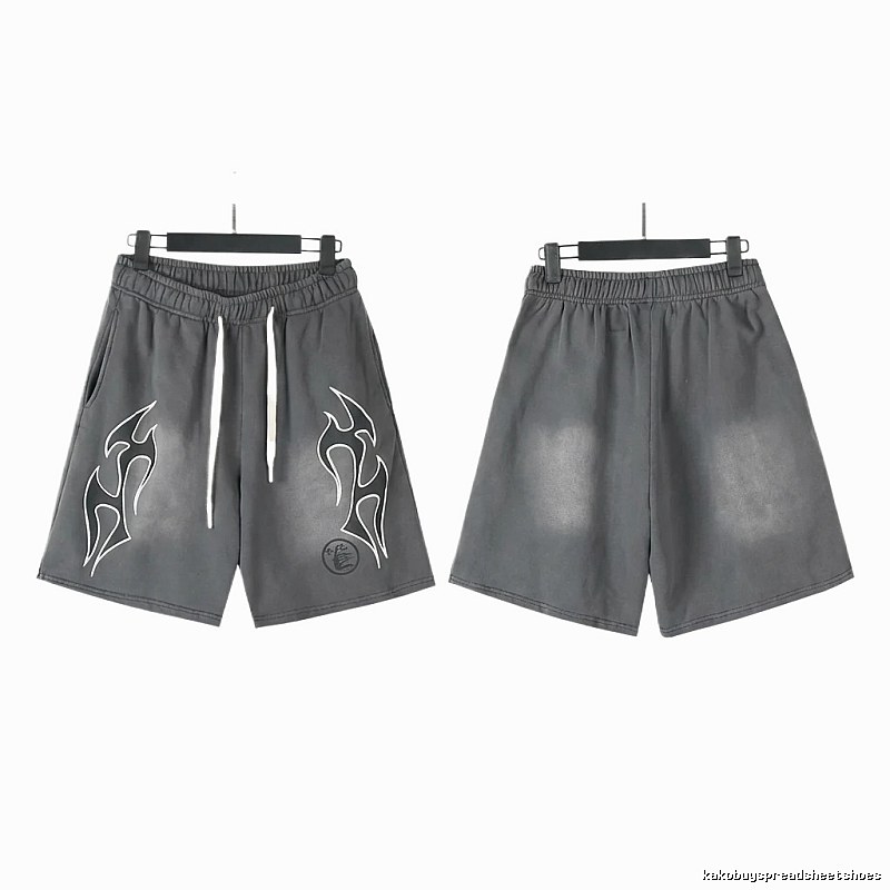 Hellstar Flame Wind Grey Shorts