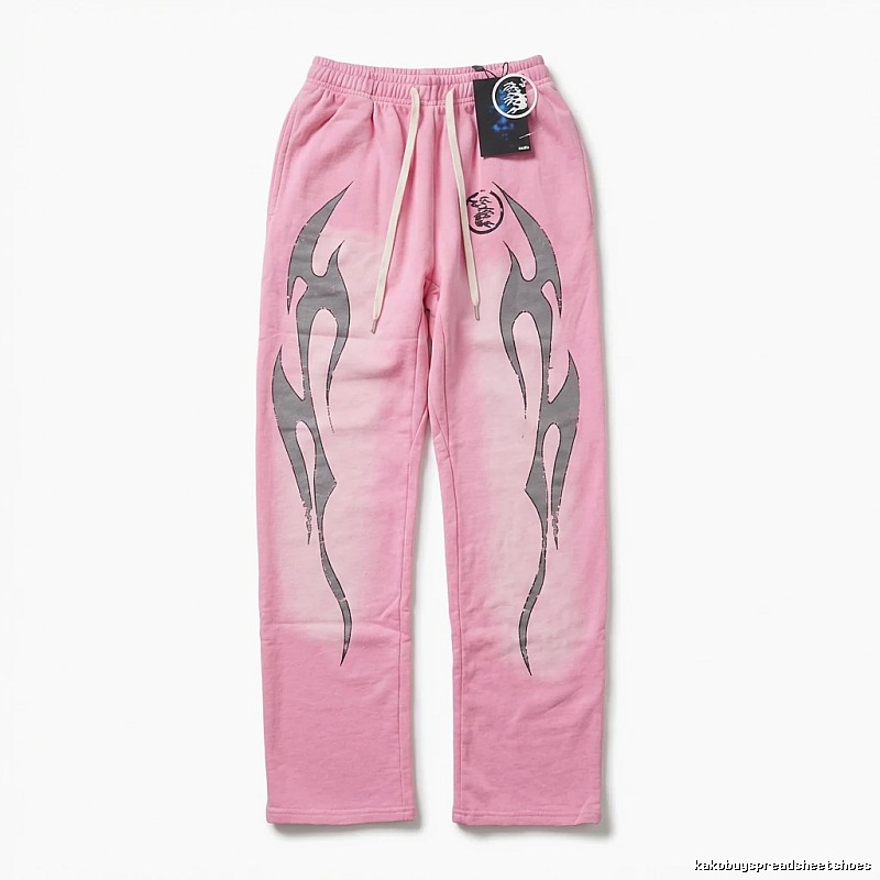 Hellstar Flame Wind Pink Sweatpants