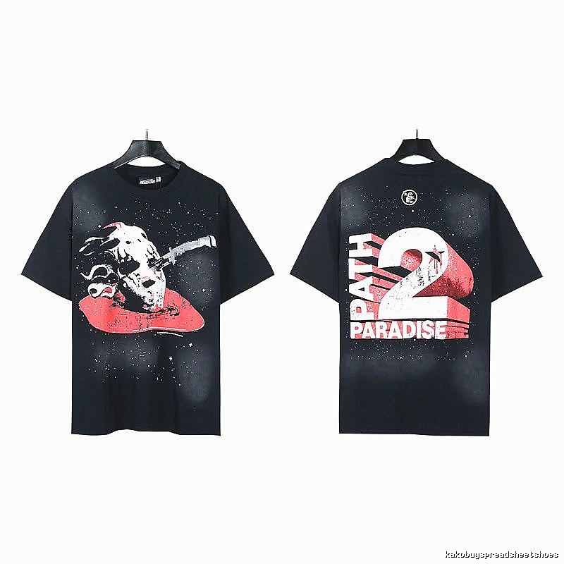 Hellstar Killer Print Street Style Black & Red T-Shirt