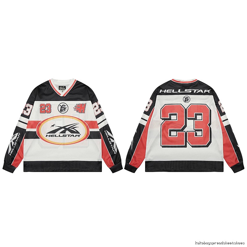 Hellstar No.23 American Street Style Black and Red Jersey
