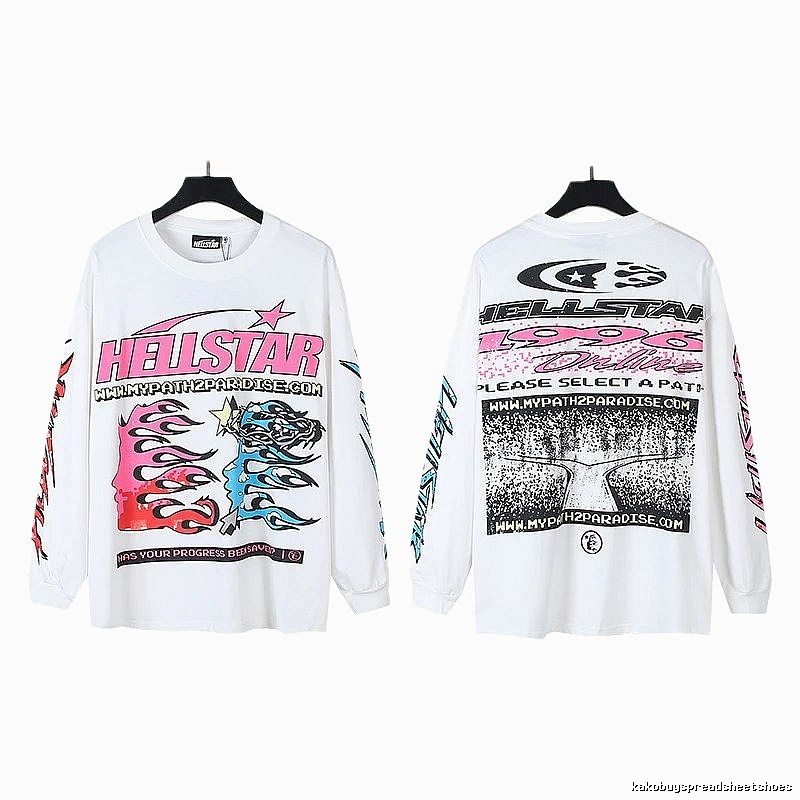 Hellstar Print Street Style White T-shirt