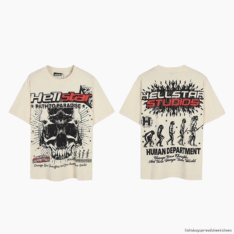 Hellstar Skull Print Trendy Brand T-shirt