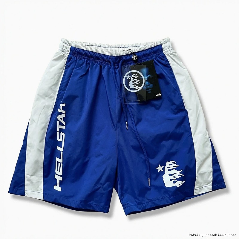 Hellstar sporty blue and white shorts
