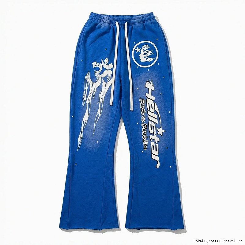 Hellstar Trendy Blue Casual Pants