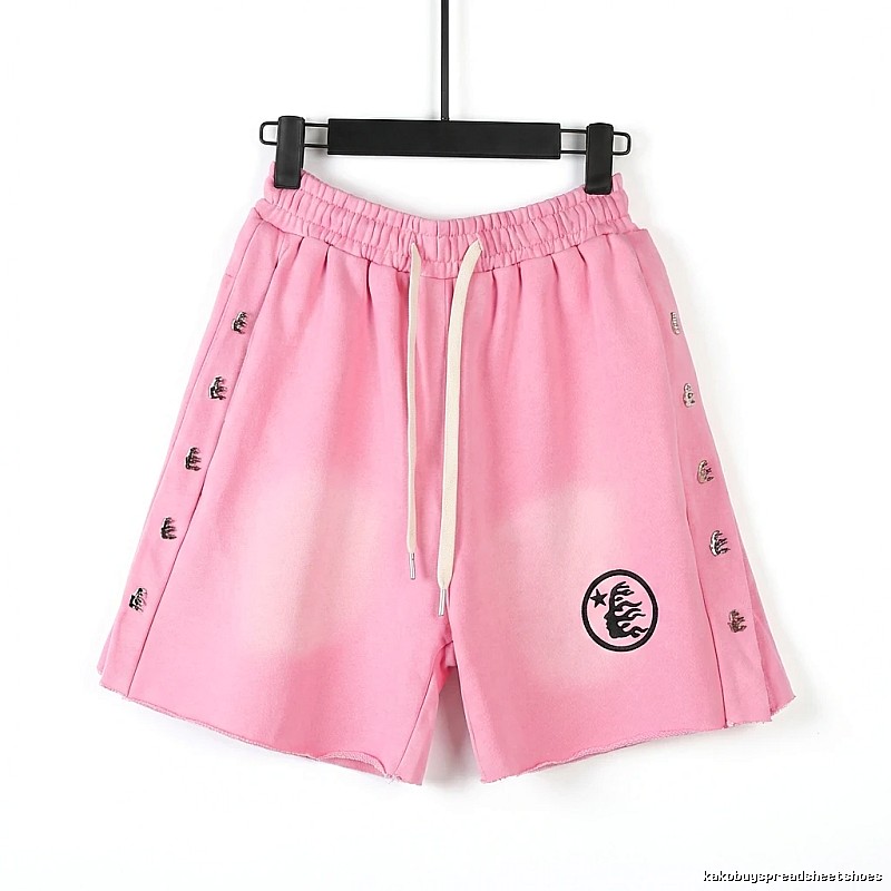 Hellstar trendy brand pink shorts