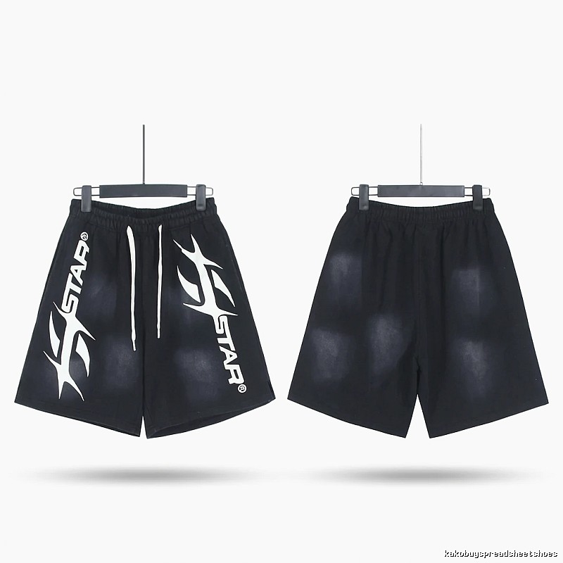 Hellstar Trendy Style Black Shorts