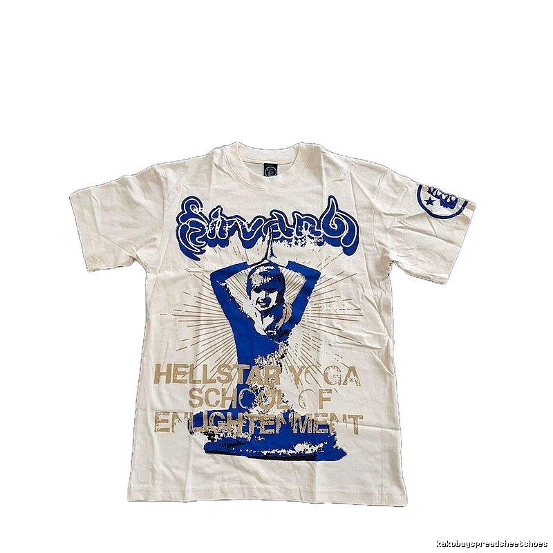 Hellstar Yoga Collection Vintage Style Off-white T-Shirt