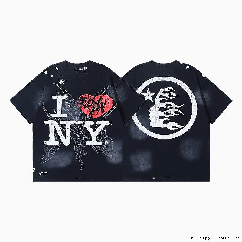 HellstarNY Vintage Distressed Black Short-sleeve T-shirt