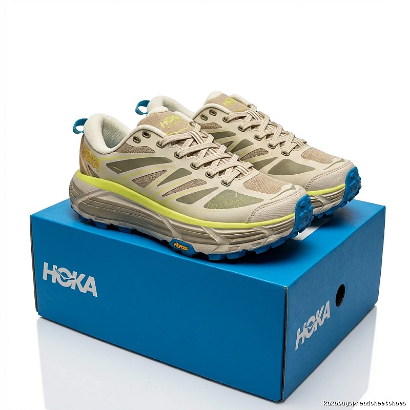 HOKA Caribou Series Outdoor Style Grey-Yellow Shoes