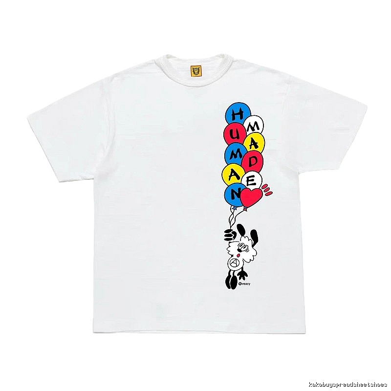HUMAN MADE Balloon Print Japanese Streetwear White T-Shirt