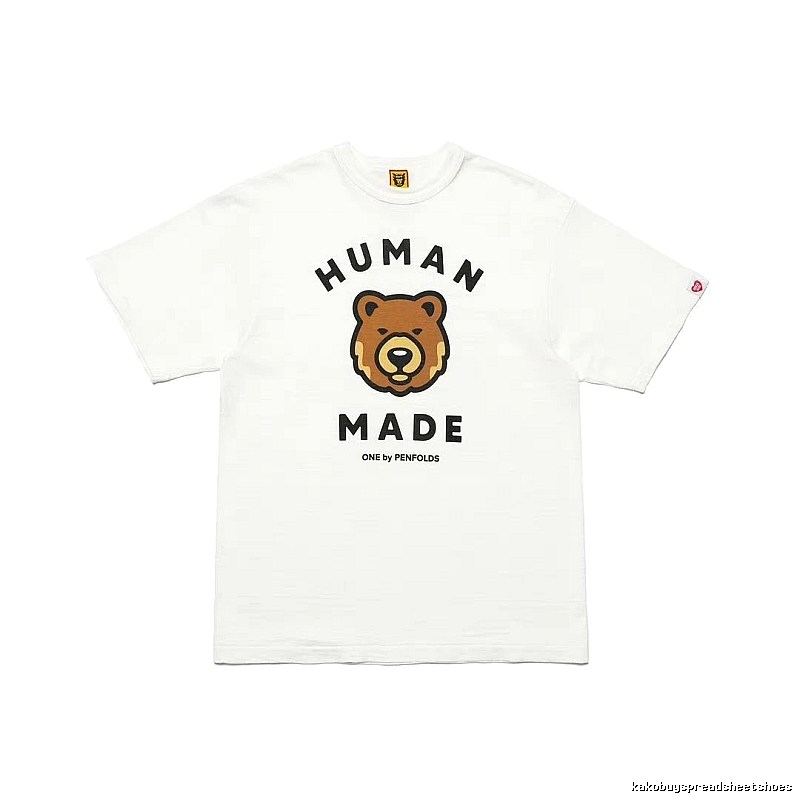 HUMAN MADE Bear Head Japanese Retro White T-Shirt