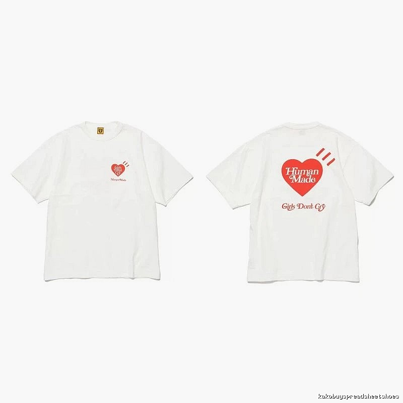 Human Made Easy Match Heart logo T-shirt Black Green Human for Everyday Use