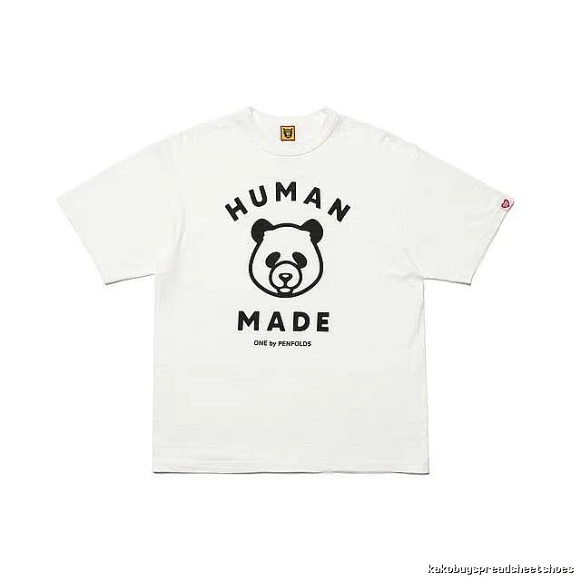 HUMAN MADE Panda Print Japanese Streetwear White Short Sleeve T-Shirt