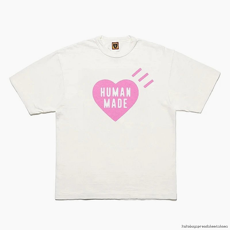 Human Made Patterned Heart logo T-shirt Black Green Human with Polished Detail