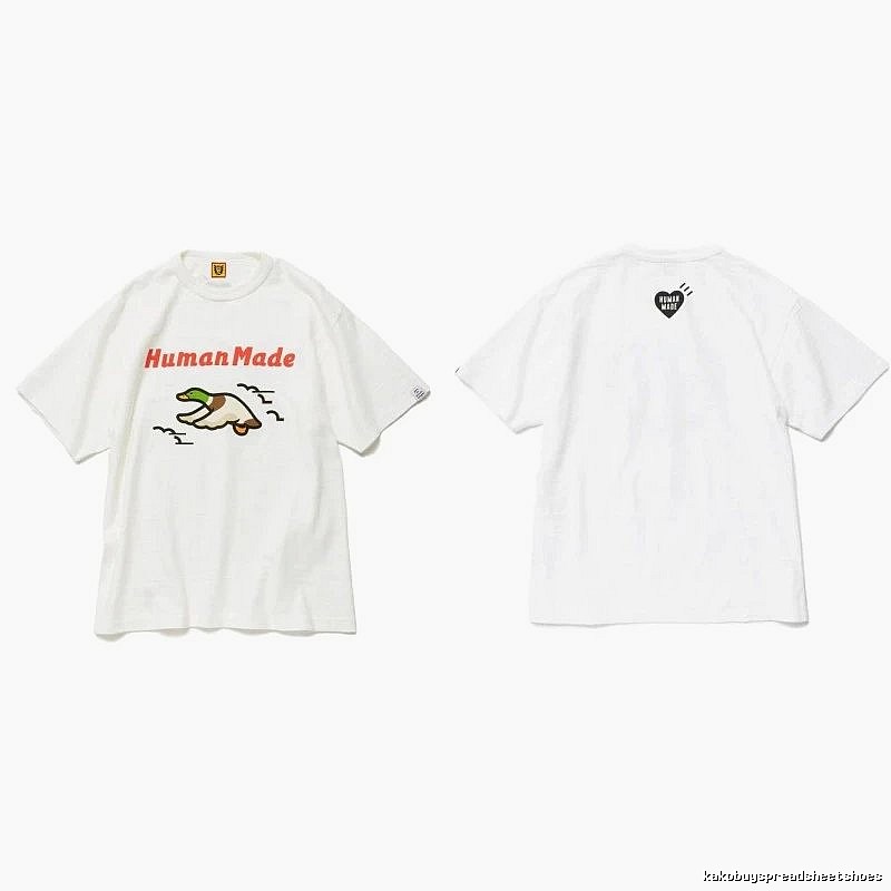 Human Made Premium Style Heart logo T-shirt Black Green Human for Minimal Outfits