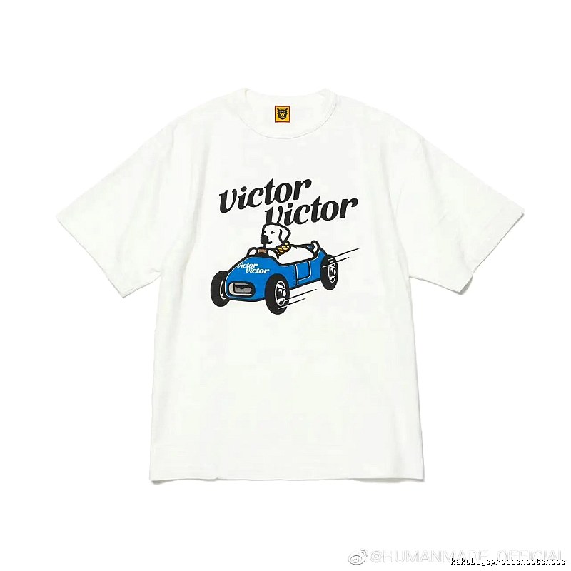 HUMAN MADE Racing Puppy Vintage White T-Shirt