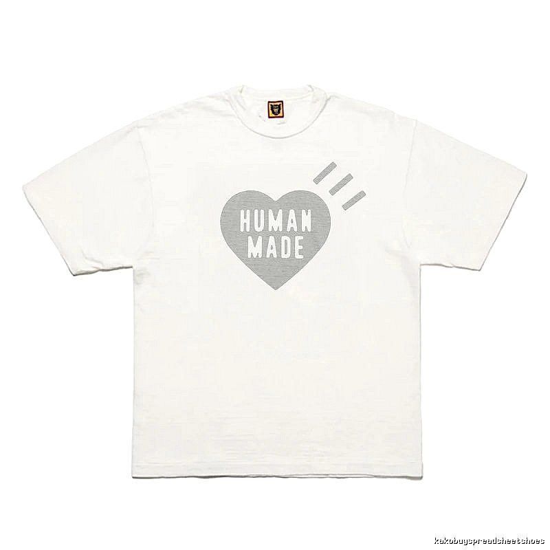 Human Made Statement Heart logo T-shirt Black Green Human for Easy Pairing