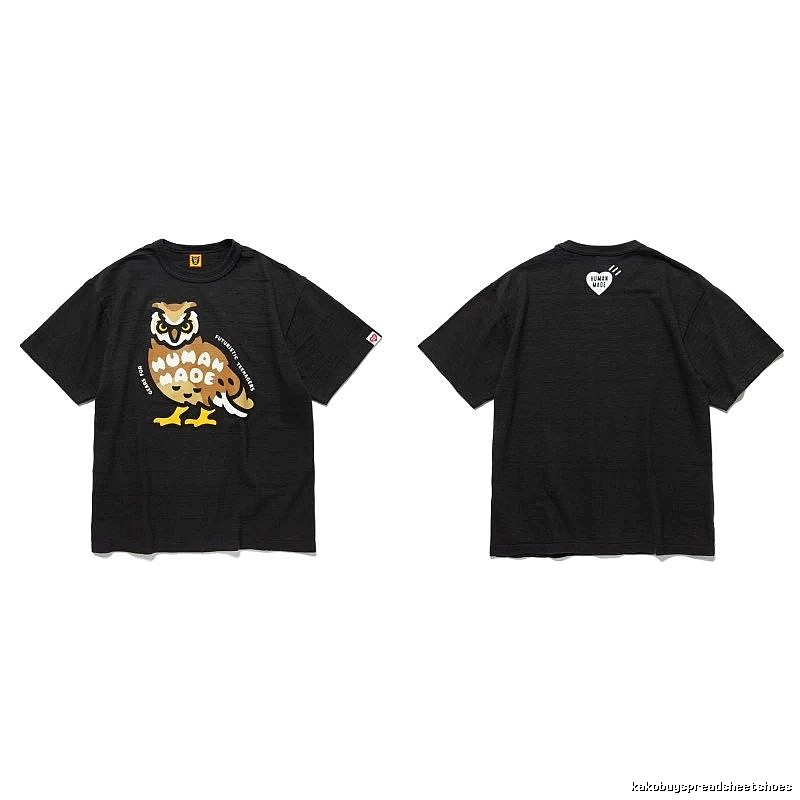 Human Made Weekend Heart logo T-shirt Black Green Human for Seasonal Looks