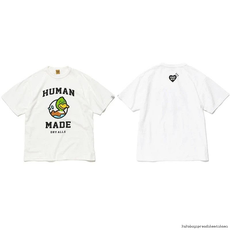 Human Made Weekend Heart logo T-shirt Black Green Human for Weekend Wear