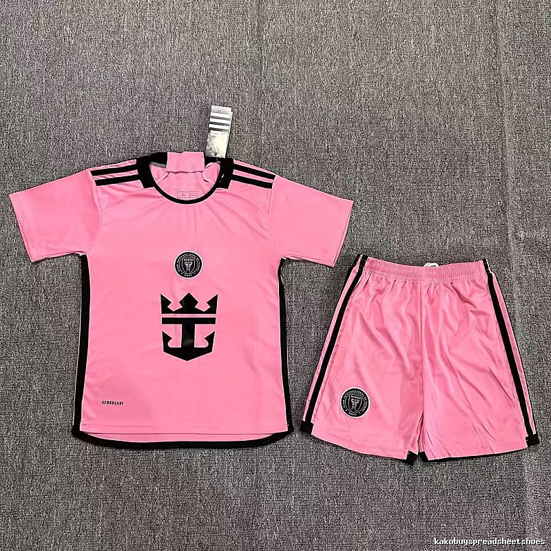 Inter Miami Classic Soccer jersey set Pink Football for Daily Styling