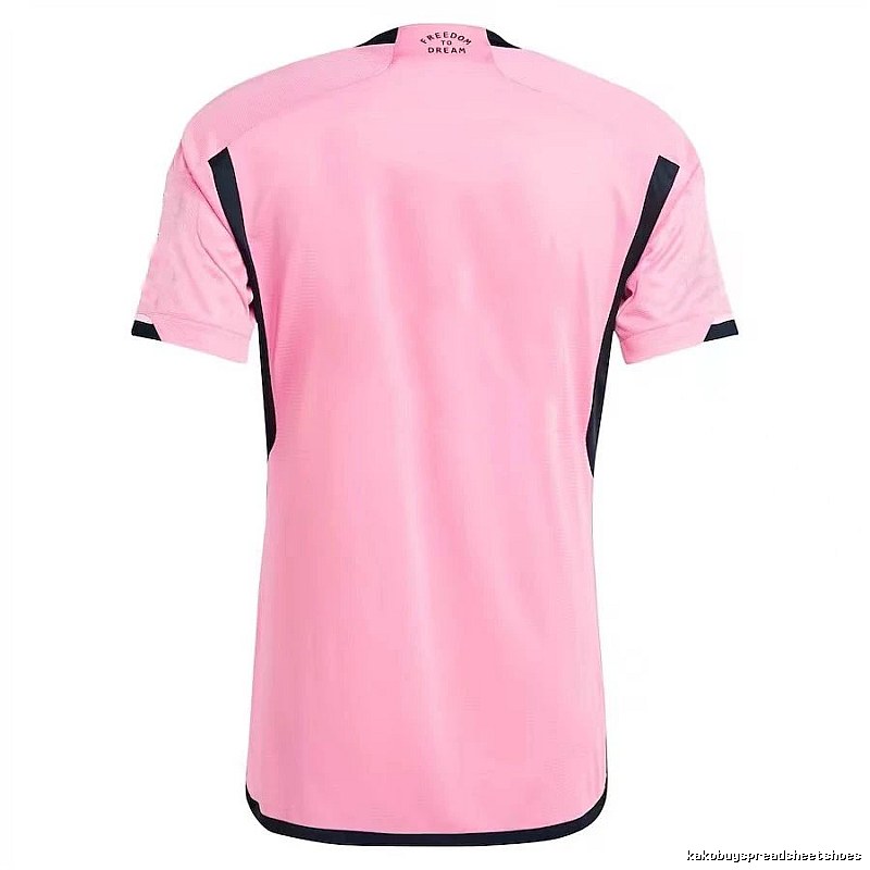 Inter Miami Logo Detail Messi #10 soccer jersey Pink Inter Miami with Relaxed Feel