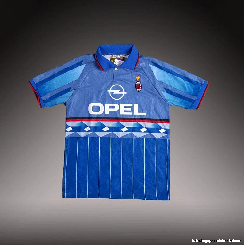Inter Milan Resort Brehme #3 soccer jersey Blue Black Striped with Premium Look