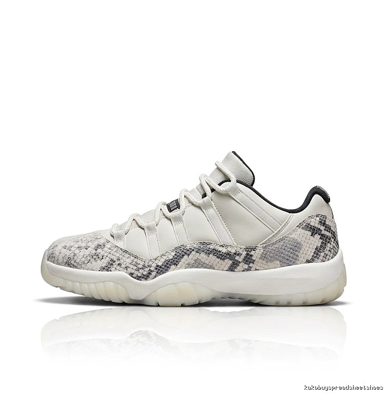 Jordan 11 Snake Print Fashionable Athletic Shoes