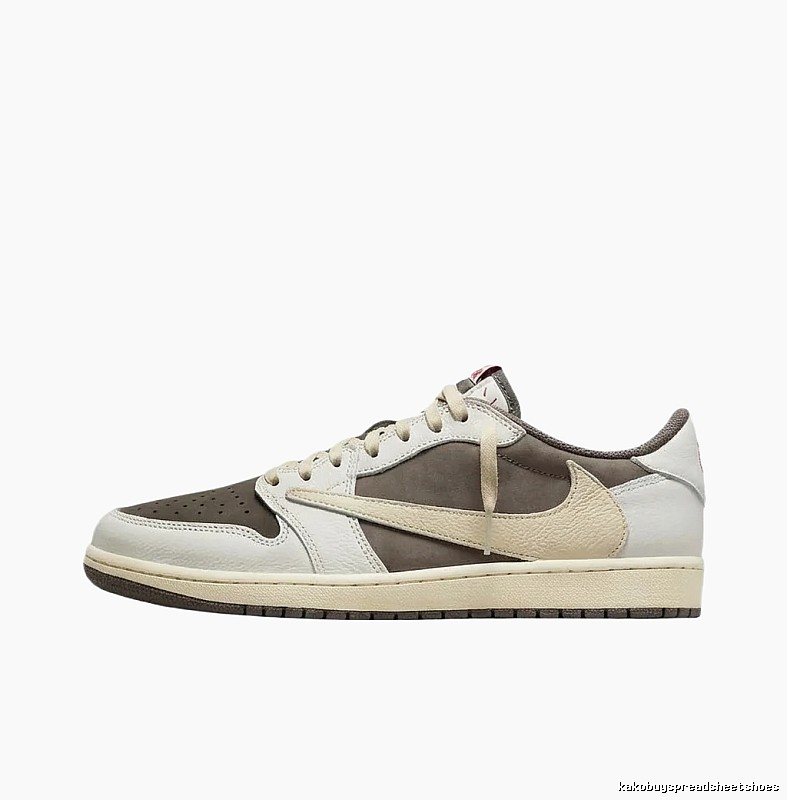 Jordan AJ1 Retro Grey-Brown Athletic Shoes